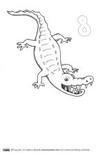 Monkey Stuff printable number 8